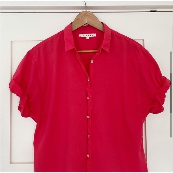 XIRENA Coral Short-Sleeve Poplin Shirt SZ XS - Picture 7 of 11